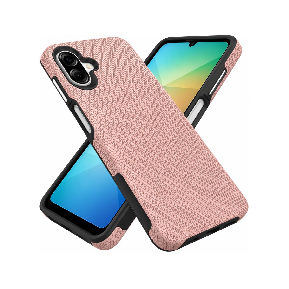Samsung A06 Triangle Case - Rose Gold | Slim Protective Cover with Geometric Design & Shock Resistance