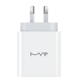 MVR 30W Wall Adapter - White | USB - C Ports, SUPPORTS PD 3.0 & QC 3.0 image 0