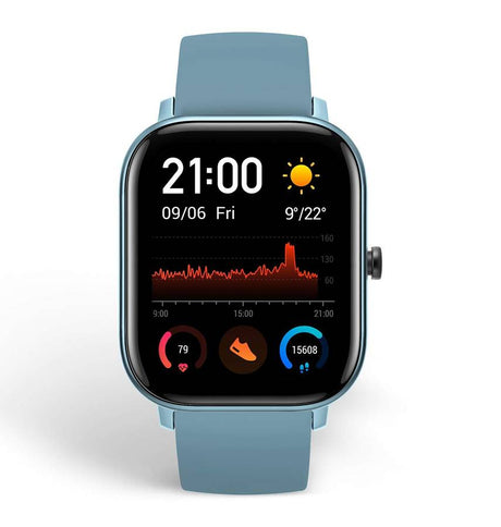 Amazfit GTS Steel Blue Band - Premium Silicone, Soft - Touch Finish, Secure Buckle Closure image 0