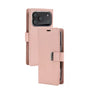 iPhone 17 Pro Magsafe Case – Rose Gold | Goospery Mercury Rich Diary Genuine Leather Flip Wallet Cover image 0