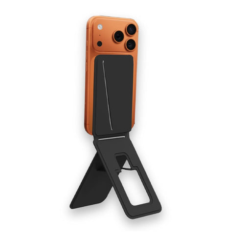 iPhone Wallet Case – Black | Apple MagSafe Tripod Series, Slim, Magnetic, and Stand-Ready image 0