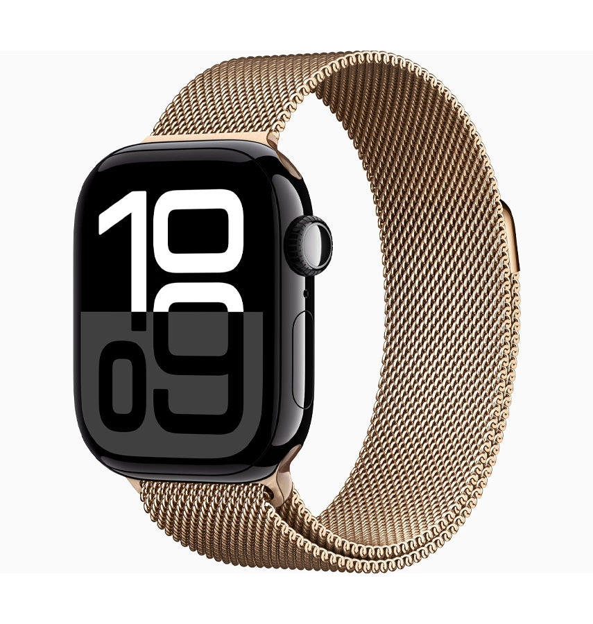 Apple Watch S10 46mm Glass Matte Case - Rose Gold | 360° Protection with Built-in 9H Tempered Glass image 0