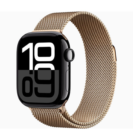 Apple Watch S10 46mm Glass Matte Case - Rose Gold | 360° Protection with Built-in 9H Tempered Glass image 0
