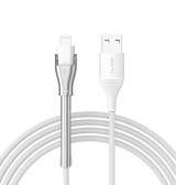 MVR Lightning Cable - White | MFi Certified 1.2m USB A, Fast Charging with Phone Stand image 0