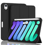 Apple iPad Mini (6th/7th Gen) Case - Black| Canvas Smart Case with Apple Pencil Slot, Shockproof & Scratch - Resistant Protective Cover image 0