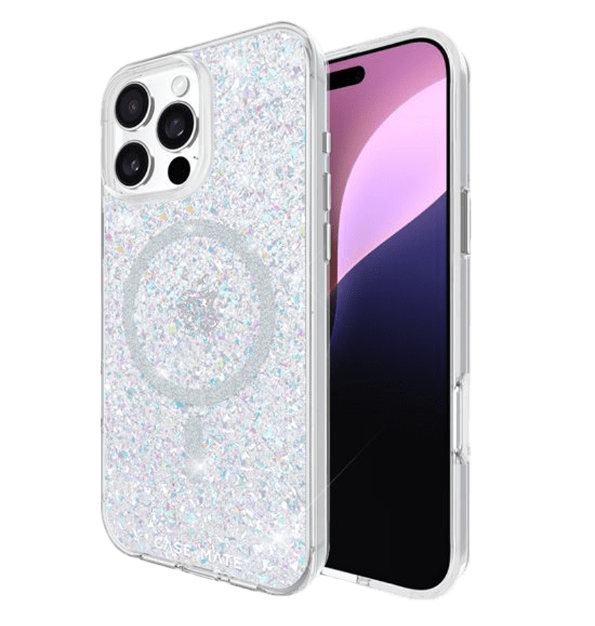 iPhone 16 Pro Max Magsafe Case – Disco | Case-Mate Twinkle Ombre Antimicrobial, Drop Protection, Wireless Charging Compatible image 0