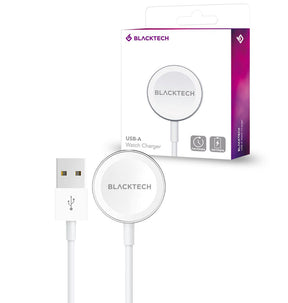 BlackTech Apple Watch Charger - 1M Cable - White image 0