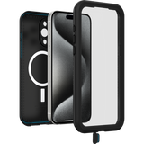 iPhone 15 Pro Max Magsafe Case – Black | OtterBox Fré Series, Rugged Shockproof Back Cover image 2
