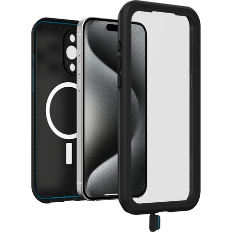 iPhone 15 Pro Max Magsafe Case – Black | OtterBox Fré Series, Rugged Shockproof Back Cover image 2