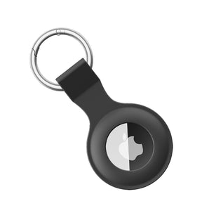 AirTag Silicone keyring – Black | Durable & Scratch-Resistant Cover, Easy Keychain Attachment for Apple AirTag image 0