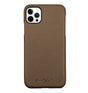 iPhone 7G/8G/SE2 MVR Saffiano Leather Case - Brown | Slim Protective Phone Cover image 0