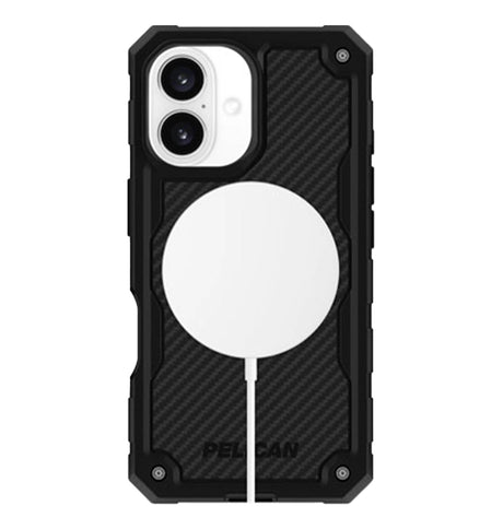 iPhone 16 Case – Carbon Fiber | Pelican Shield MagSafe Cover with Holster, Military-Grade Drop Protection & Heavy-Duty Design image 1