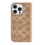 iPhone 16 Pro Folio Case – Signature Tan | Coach Premium Protective Cover with Slim, Stylish & Durable Design image 0