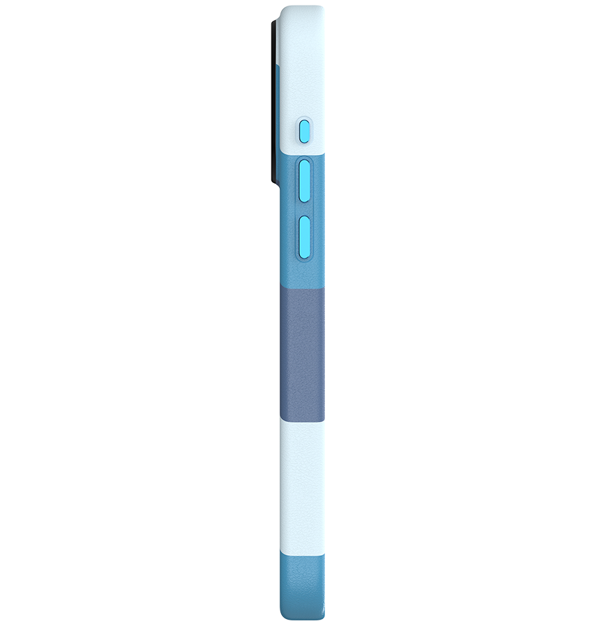 iPhone 15 MVR Stripe Vibe Case - Blue Celeste | Perfect Fit Design, Soft Touch Protective Cover image 2