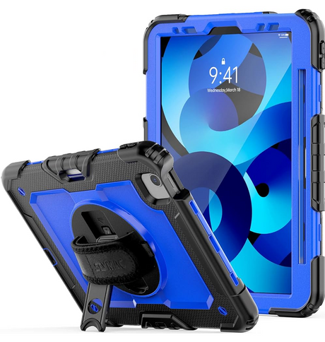 Apple iPad 10.9 (10th Gen) Case - Blue |Survivor Generic Rugged Case with Hand Strap, Shockproof & Scratch - Resistant Protective Cover image 0