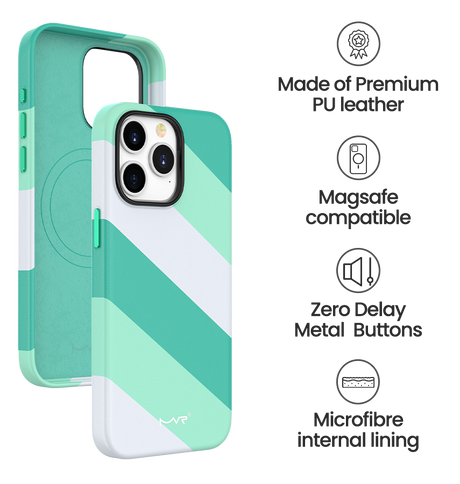 iPhone 15 Pro Max MVR Stripe Vibe Case - Celeste Blue | Perfect Fit Design, Soft Touch Protective Cover image 4