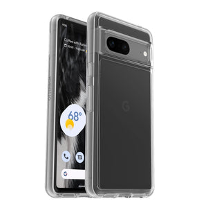 Google Pixel 7 Case - Black | OtterBox Symmetry Series, Scratch-Resistant Rugged Protective Back Cover image 0