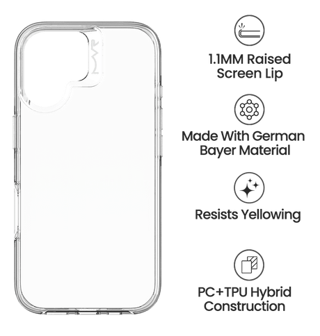 iPhone 16 MVR Nova Case - Crystal Clear | MagSafe Compatible, Scratch Resistant Back Cover image 4