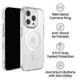 iPhone 15 MVR Impact IMD Case - Silver | MagSafe Compatible, Soft Touch Protective Cover image 3