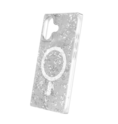 iPhone 17 BoxedIn Case – Crystal Shell | MVR Clear Glitter Design, Modular Style, Anti-Yellowing Protection image 1