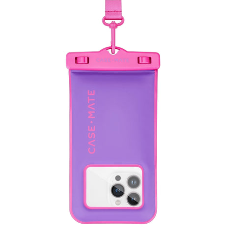 Case-Mate Waterproof Floating Pouch – Universal Purple/Fuchsia | Durable & Protective iPhone & Smartphone Accessory image 2