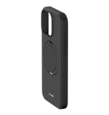 iPhone 16 Pro - Black | MVR Liquid Silicone Stand Cover, Soft - Touch, Adjustable Kickstand image 2