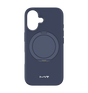 iPhone 16 MVR Liquid Silicone Stand Case - Navy Blue | Soft - Touch, Adjustable Kickstand image 0
