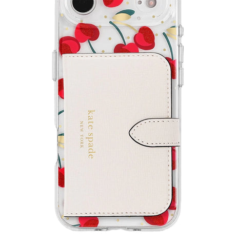 iPhone 17 Air Cherry Dot MagSafe Case – Clear/Red & Gold | Kate Spade Protective Cover with Stylish, Slim & Durable Design image 1