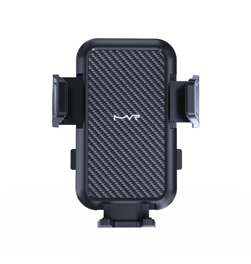 MVR Universal T9 Car Phone Holder - Black | Side Press Mount with Strong Grip image 0