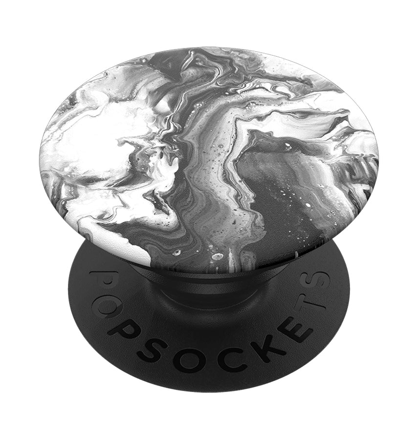 PopSockets Ghost Marble Phone Grip - Black/White image 0