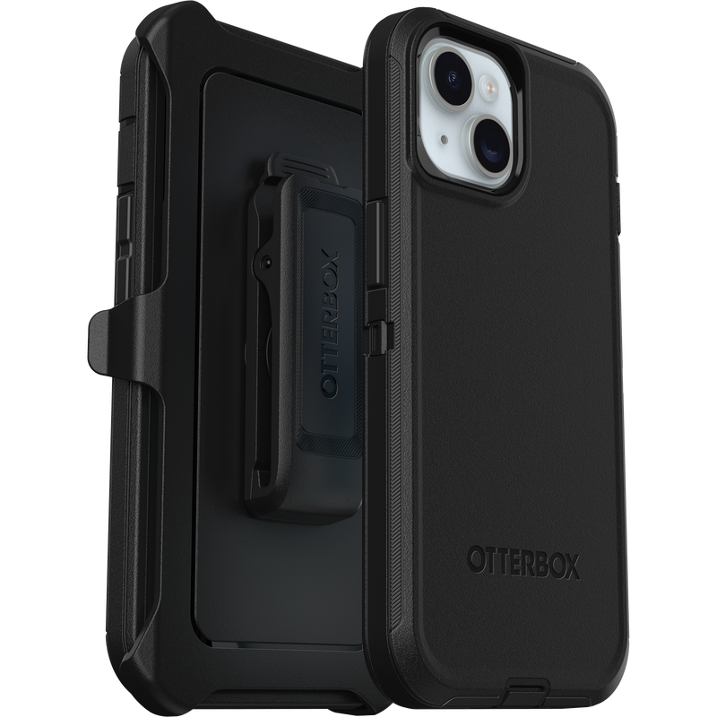 iPhone 15 Case – Black | Otterbox Defender Series, Rugged Shockproof Back Cover image 1