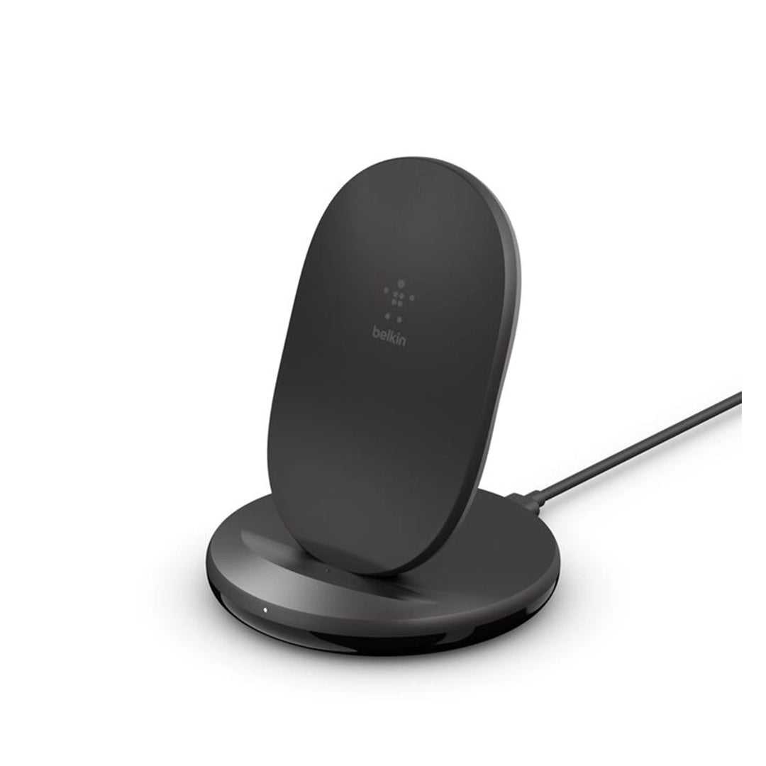 Belkin BoostCharge Wireless Charging Stand 15W – Black | Fast Wireless Charger with Sleek Design & Stable Stand image 2