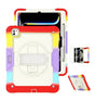 Apple iPad 10.2 Case - Red | Survivor Generic 360 Rotating Hand Strap Stand, Shockproof & Scratch - Resistant Protective Cover image 0
