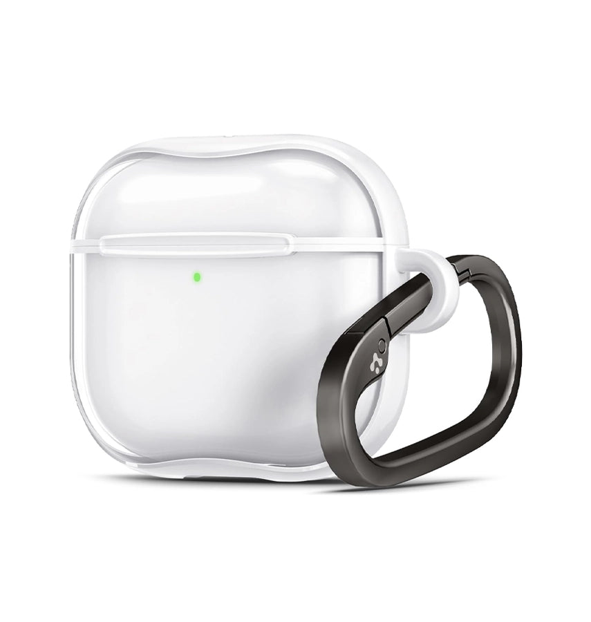 AirPods 4th Generation Case – Clear Silver | Aluminium, Shock-Absorbing Protective Cover image 0