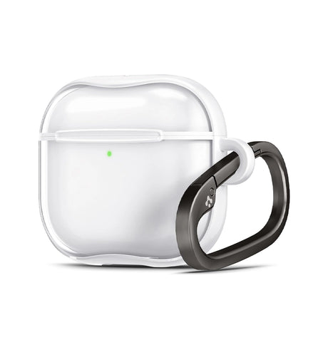 AirPods 4th Generation Case – Clear Silver | Aluminium, Shock-Absorbing Protective Cover image 0
