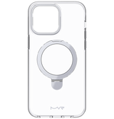 iPhone 15 Pro Max MVR Stellar Stand Case - Silver | Perfect Fit Design, Soft Touch Protective Cover image 0