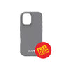 iPhone 17 Liquid Silicone Case – Grey | MVR  Anti-Dust Coating, Shock-Absorbent image 0