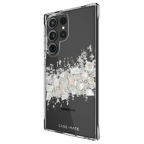 Samsung S23 Ultra Case – Clear | Case-Mate Karat Pearl Cover – Antimicrobial Protection & Premium Shine image 2