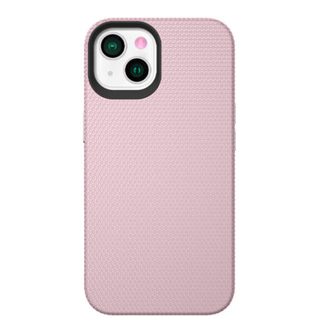iPhone 15 Plus Triangle Pattern MagSafe Case - Rose Gold | Rugged Shockproof Back Cover image 3