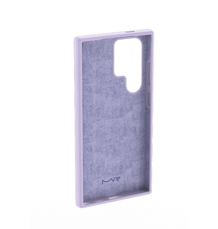 Samsung S25 Ultra Liquid Silicone Case - Lavender | MVR Soft-Touch Slim Protective Cover with Shock Absorption image 2