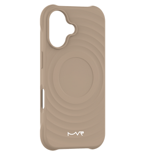 iPhone 16 MVR Wave Silicone Case - Tortilla | Shockproof & Slim Fit Back Cover image 0