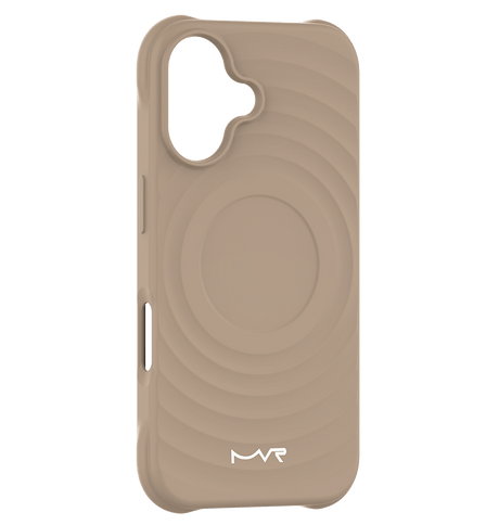 iPhone 16 MVR Wave Silicone Case - Tortilla | Shockproof & Slim Fit Back Cover image 0