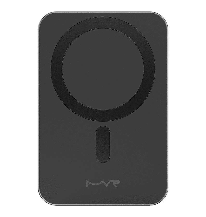 MVR Wireless MagSafe Power Bank - Black | Snap 5000mAh, Ultra Slim Portable Charger image 0