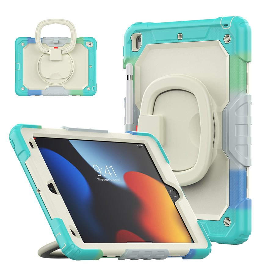 Apple iPad Air 4/5 & Pro 11' Case - Blue | Survivor Generic Rugged Case with Hand Strap, Shockproof & Scratch - Resistant Protective Cover image 1