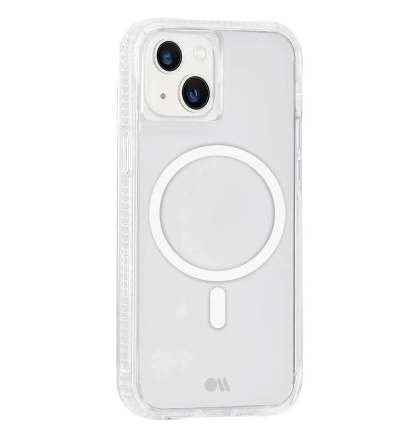 iPhone 13 Case – Clear | Case-Mate Tough Plus MagSafe Antimicrobial Cover with Impact Protection image 1