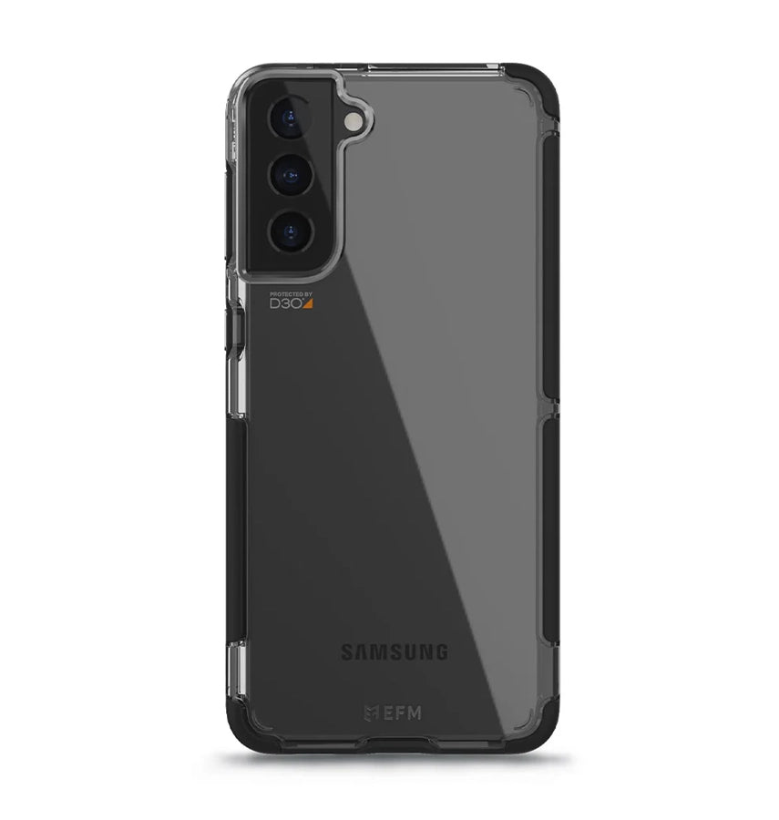 Samsung S21 Case – Black/Space Grey | EFM Cayman D3O Armour 5G Signal Series Rugged, Durable & Protective Cover image 0