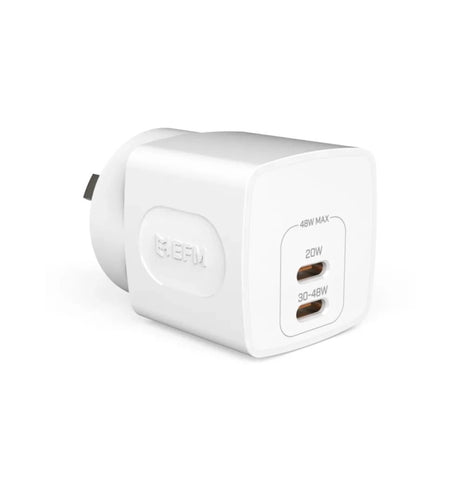 EFM 48W Wall Charger –  Black | GaN Dual Type-C Port Series Compact & Ultra-Fast Charging Adapter image 0