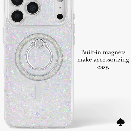 iPhone 18 Pro Max Kate Spade Chunky Glitter Case | MagSafe Cover with Reflective Glitter