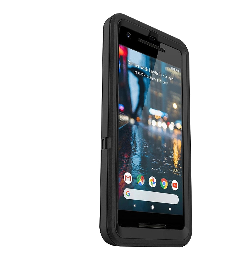 Google Pixel 2 Case – Black | OtterBox Defender Cover with Rugged Protection & Multi-Layer Defense image 2