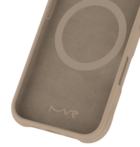 iPhone 16 MVR Wave Silicone Case - Tortilla | Shockproof & Slim Fit Back Cover image 1